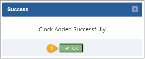 Image showing how to access the Clock In/Out feature in your Bottle POS Admin app.