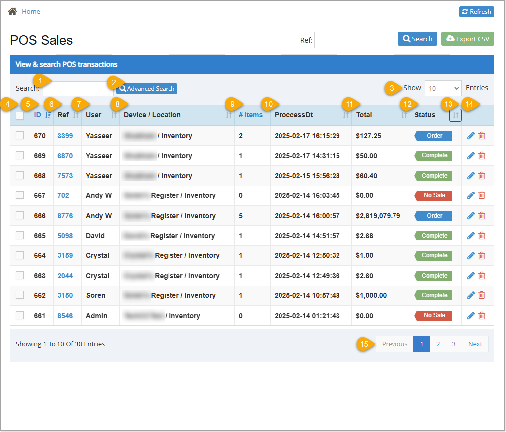 Image showing the details of the Bottle POS Admin appâs POS Sales Manager with key features highlighted.