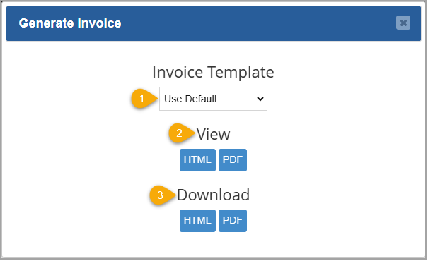 Image showing how to generate an invoice for a customer from the Bottle POS Admin appâs Transaction Details window.
