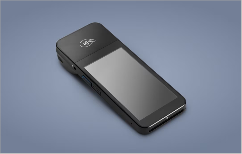 Image of the WisePOS E card processing terminal.