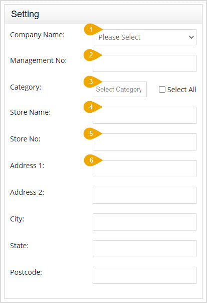 Image showing the Setting section of the Scan Data Program page of the Bottle POS Admin with settings highlighted.