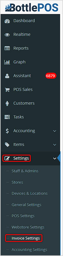 Invoice Settings